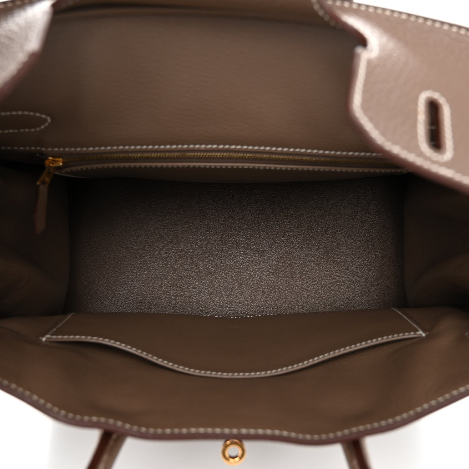 Hermes Taurillon Clemence Birkin 30 Etoupe 5 of 12
