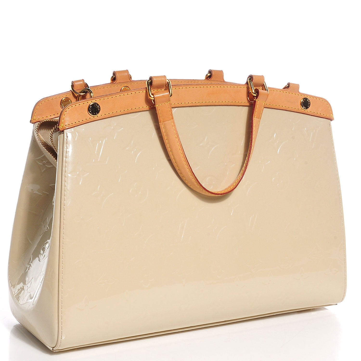Louis Vuitton Vernis Brea MM Blanc Corail 3 of 7