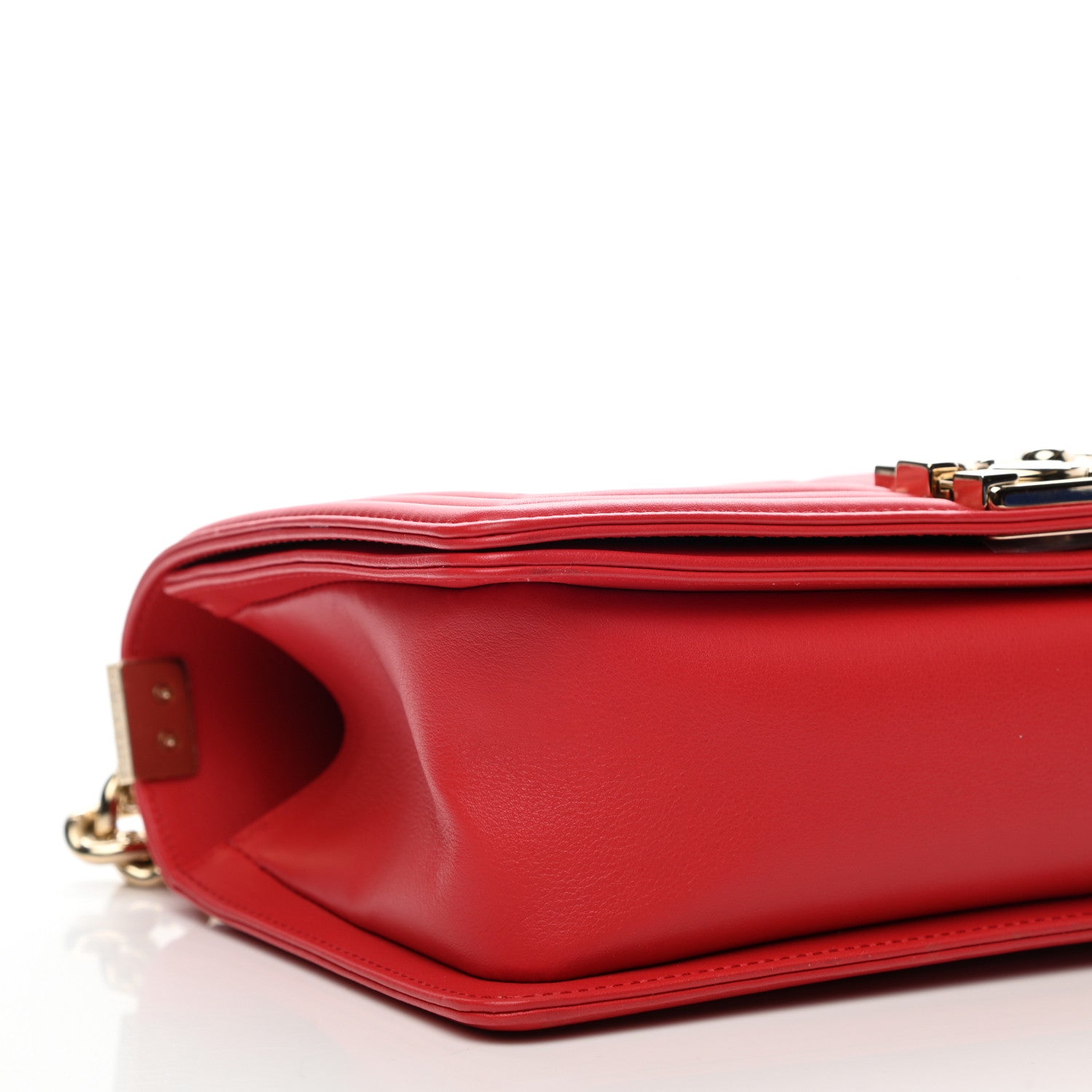 Chanel Calfskin Quilted Medium Boy Flap Red 8 of 9