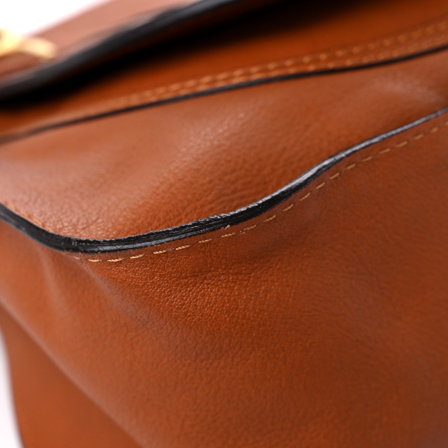 Calfskin Medium Marcie Satchel Tan