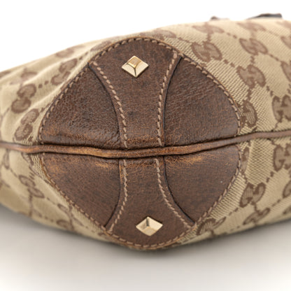 Gucci Monogram Piston Lock Jackie O Hobo Dark Brown 9 of 12