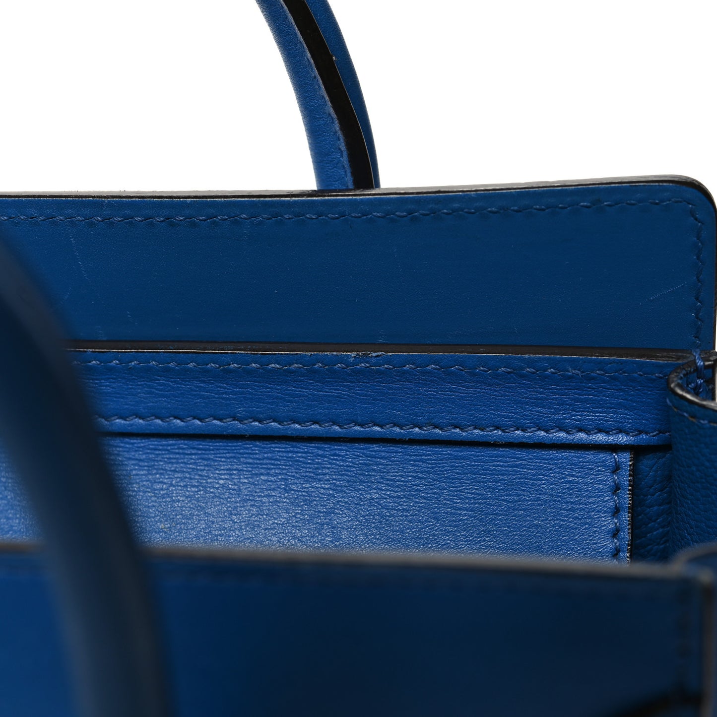 Smooth Calfskin Nano Luggage Royal Blue