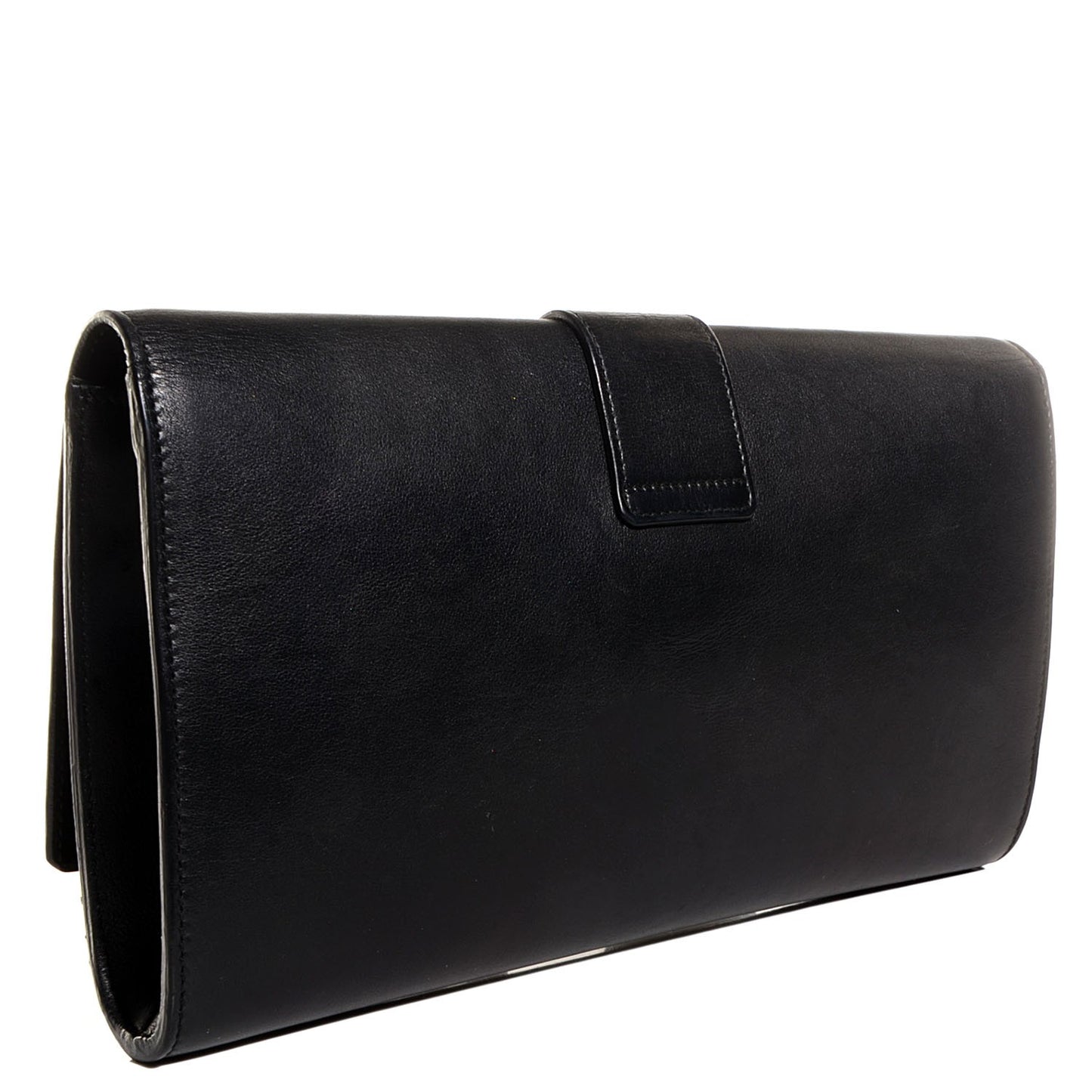 Calfskin Classic Y Clutch Black