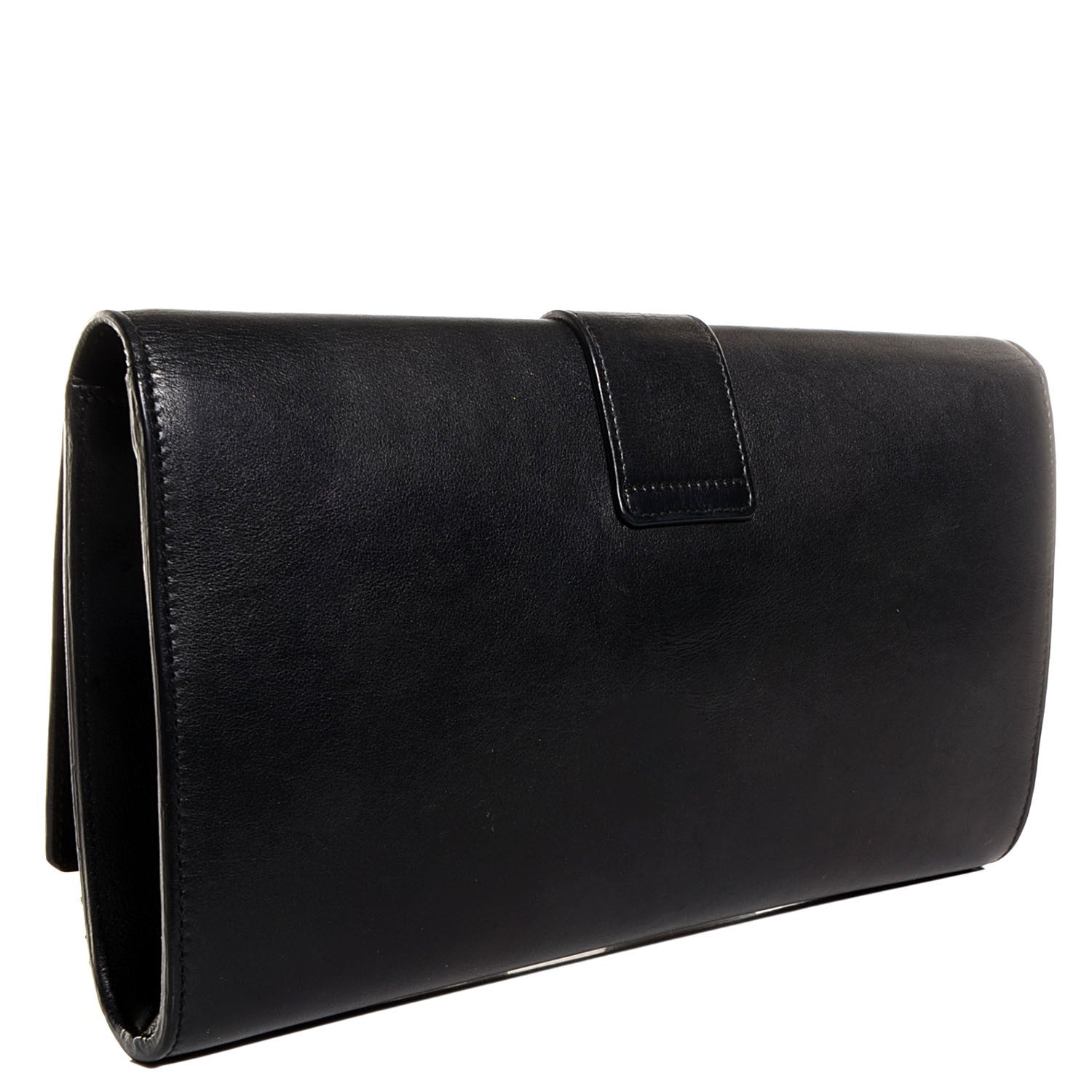 Saint Laurent Calfskin Classic Y Clutch Black 3 of 7