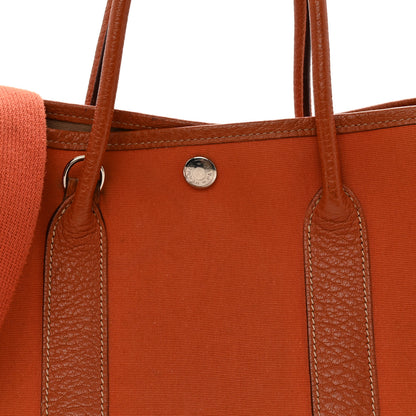 Hermes Toile Buffle Garden Party 30 TPM Potiron 8 of 13