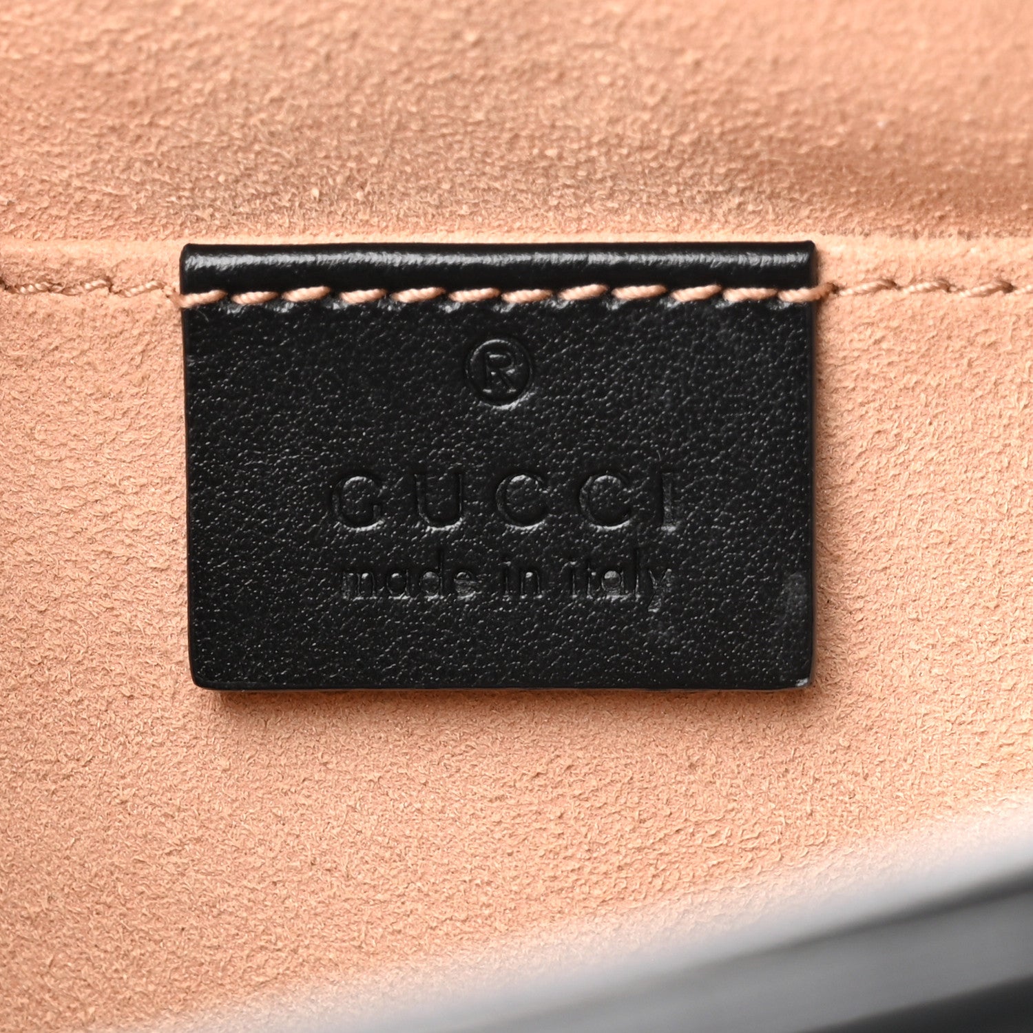 Gucci Calfskin Matelasse Small GG Marmont Chain Shoulder Bag Black 6 of 10