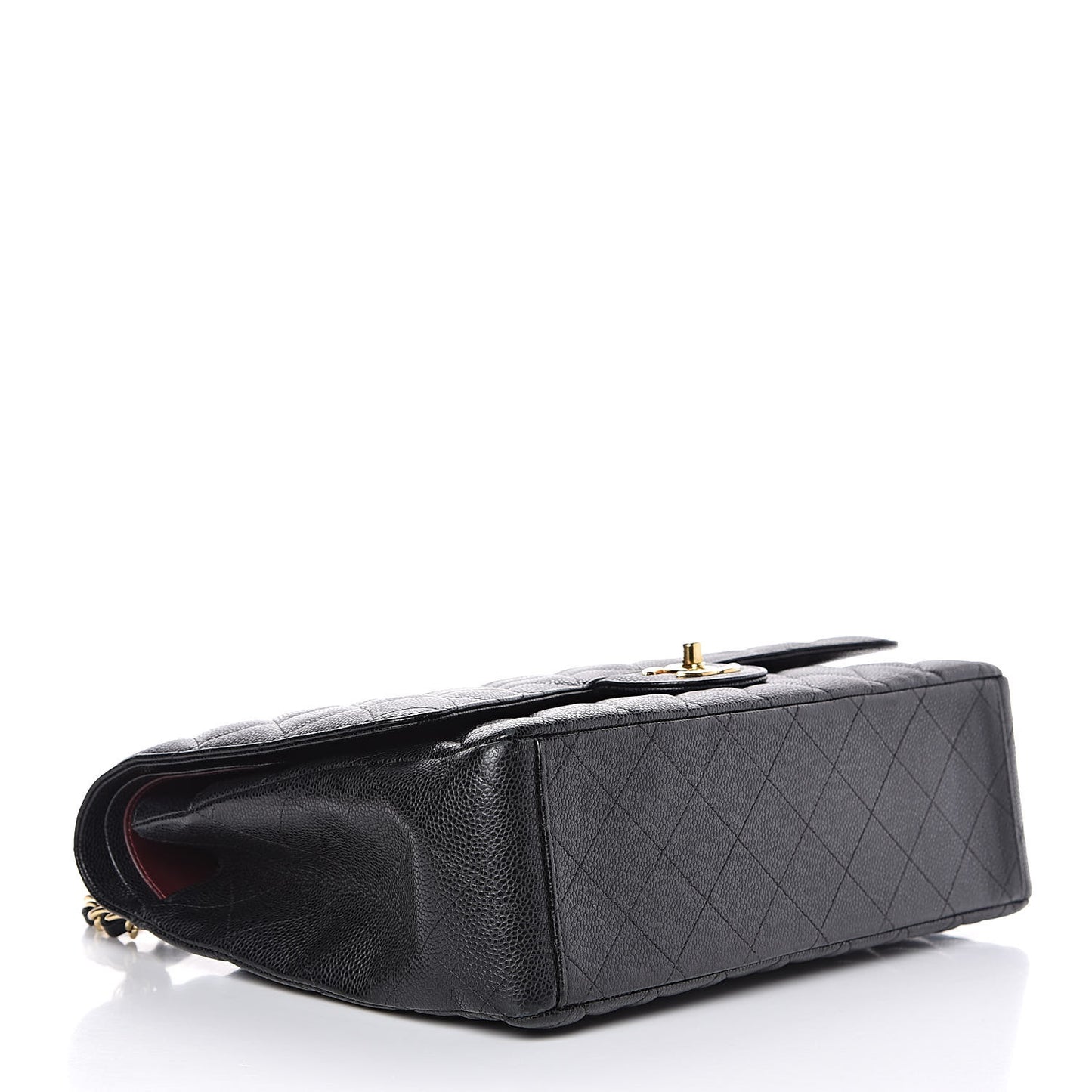 Caviar Quilted Maxi Double Flap Black