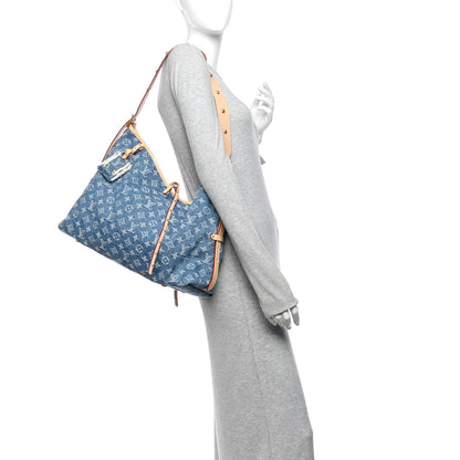 Louis Vuitton Monogram Denim CarryAll MM Blue 2 of 11
