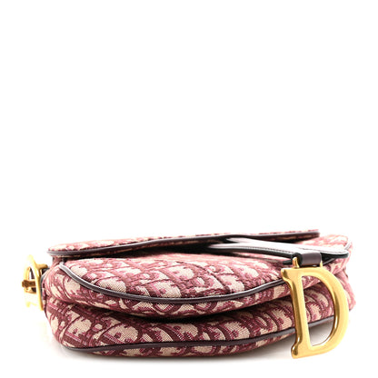 Christian Dior Oblique Saddle Bag Burgundy 4 of 10