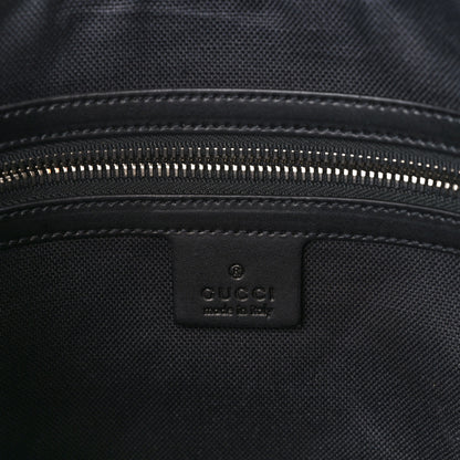 Gucci GG Supreme Monogram Calfskin Web Flat Wristlet Black Grey 7 of 12