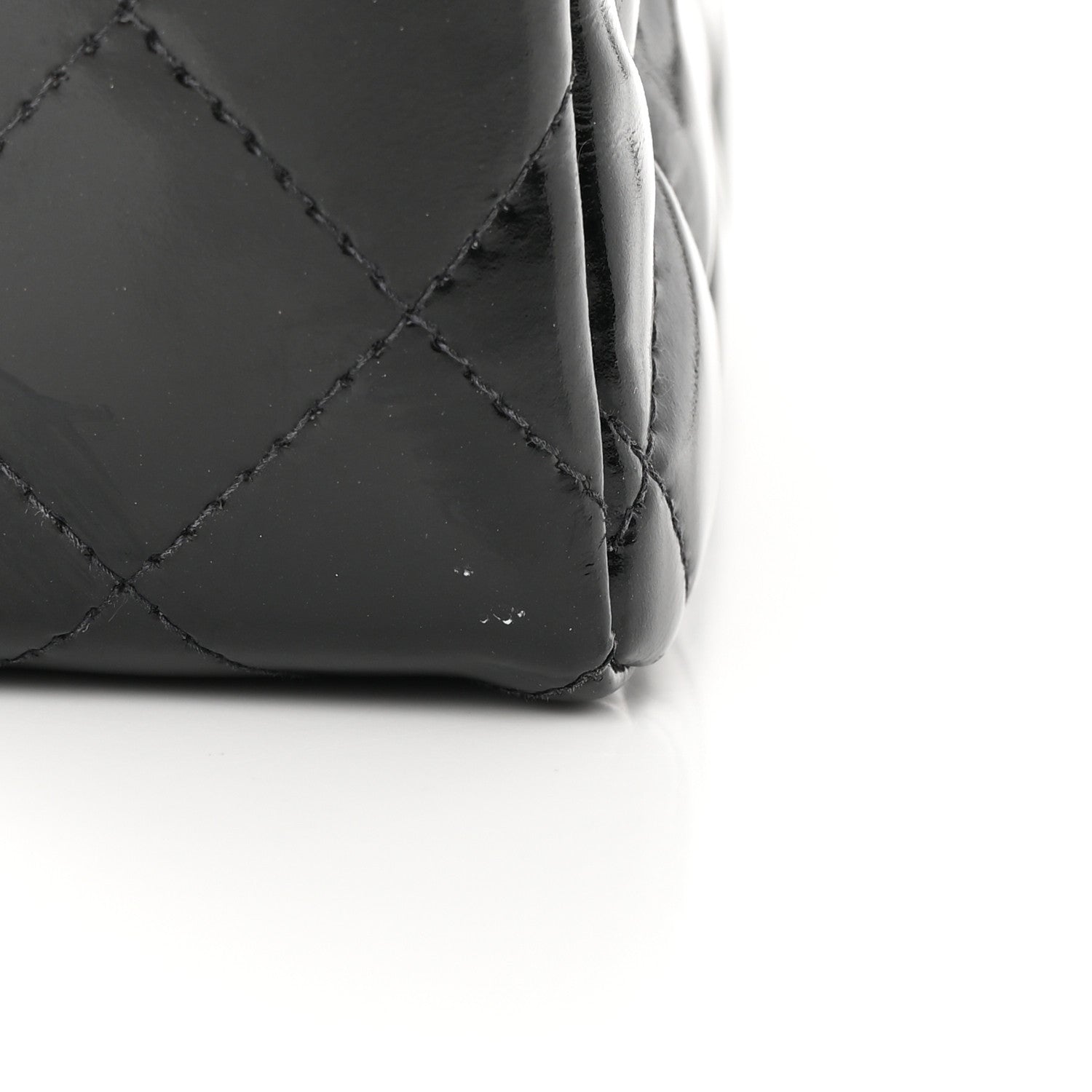 Chanel Patent Calfskin Quilted Mini Square Flap So Black 15 of 18