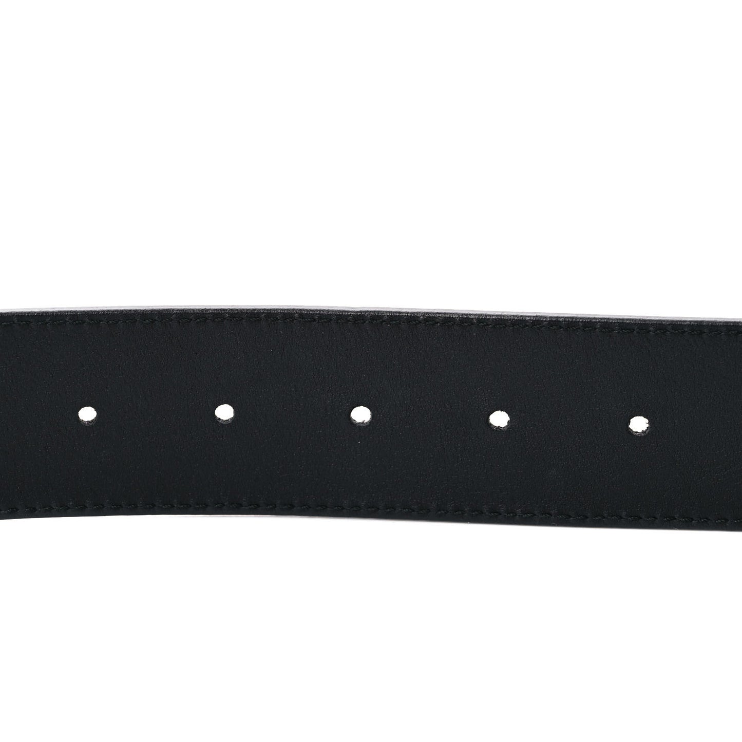 Moon Calfskin Nickel Double G 40mm Belt 90 36 Black