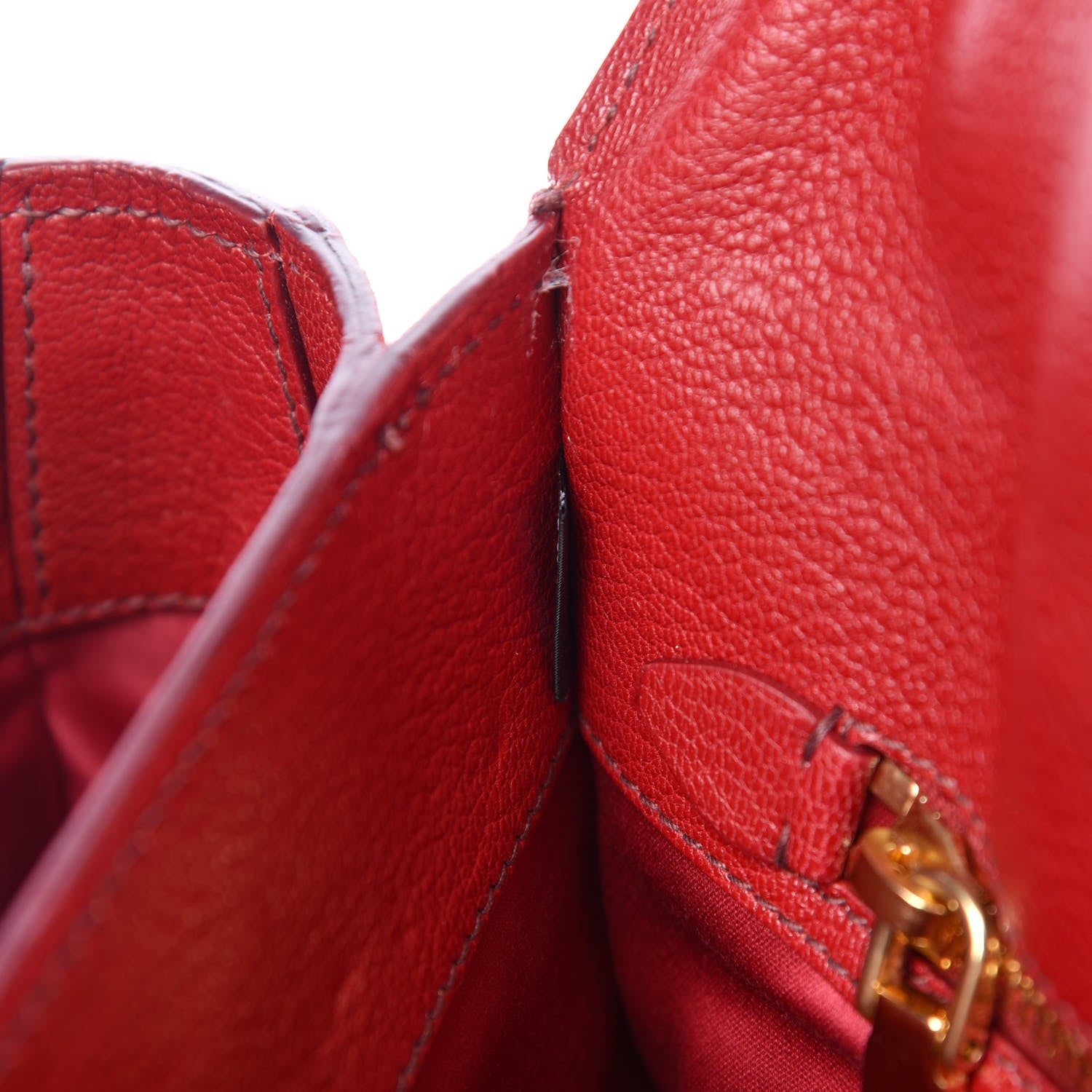 Miu Miu Goatskin Madras Bi-Color Shoulder Bag Mandarino Rubino 7 of 13