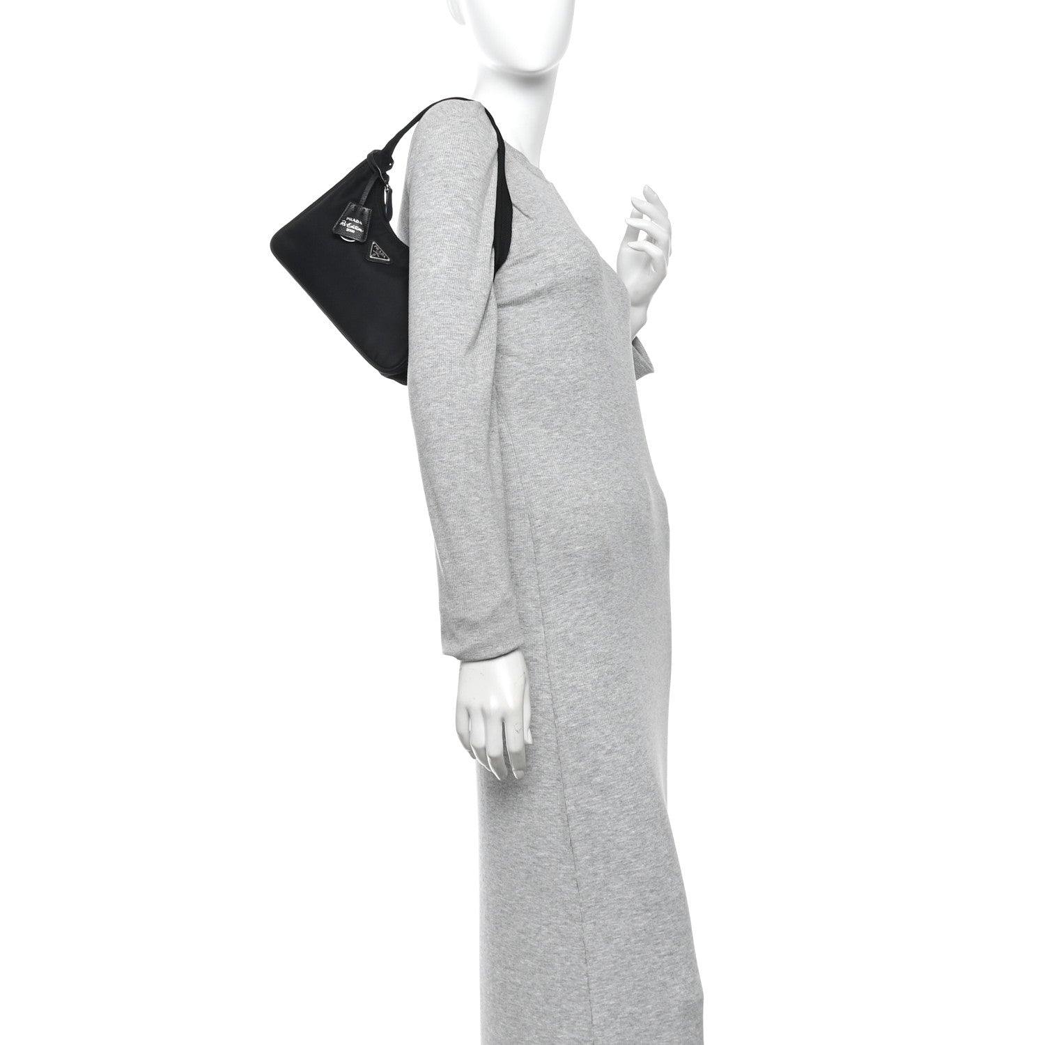 Prada Tessuto Nylon Mini Re-Edition 2000 Bag Black 2 of 9