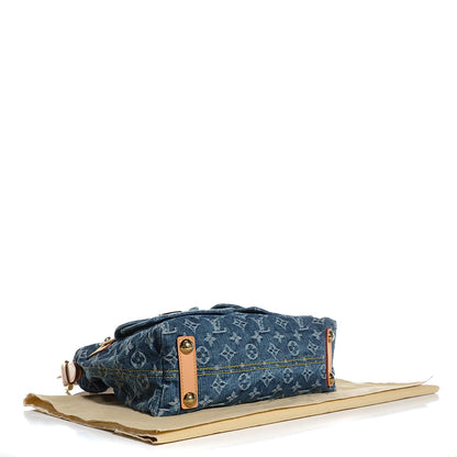 Louis Vuitton Monogram Denim Baggy PM Blue 4 of 7