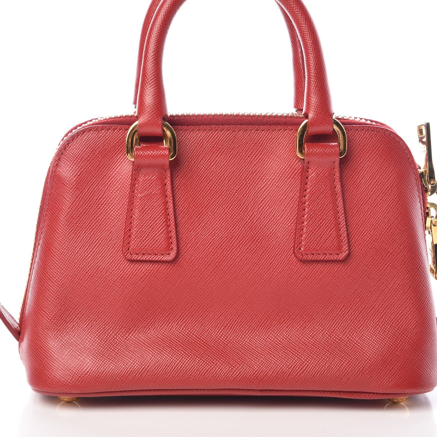 Saffiano Lux Mini Promenade Tote Fuoco