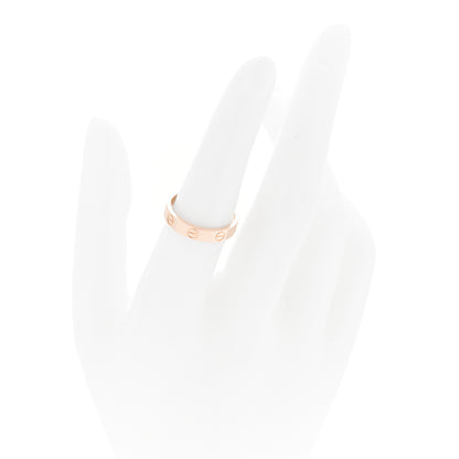 Cartier 18K Pink Gold 3.5mm LOVE Wedding Band Ring 53 6.5 2 of 4