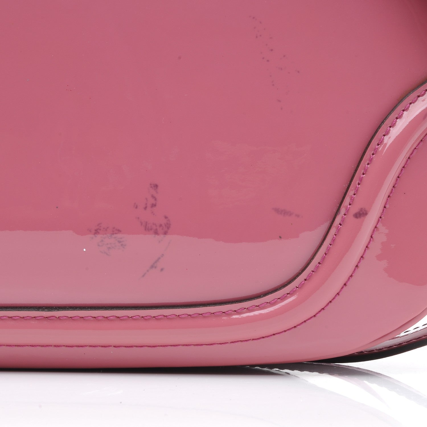 Gucci Patent Medium New Bamboo Top Handle Bag Pink 8 of 9
