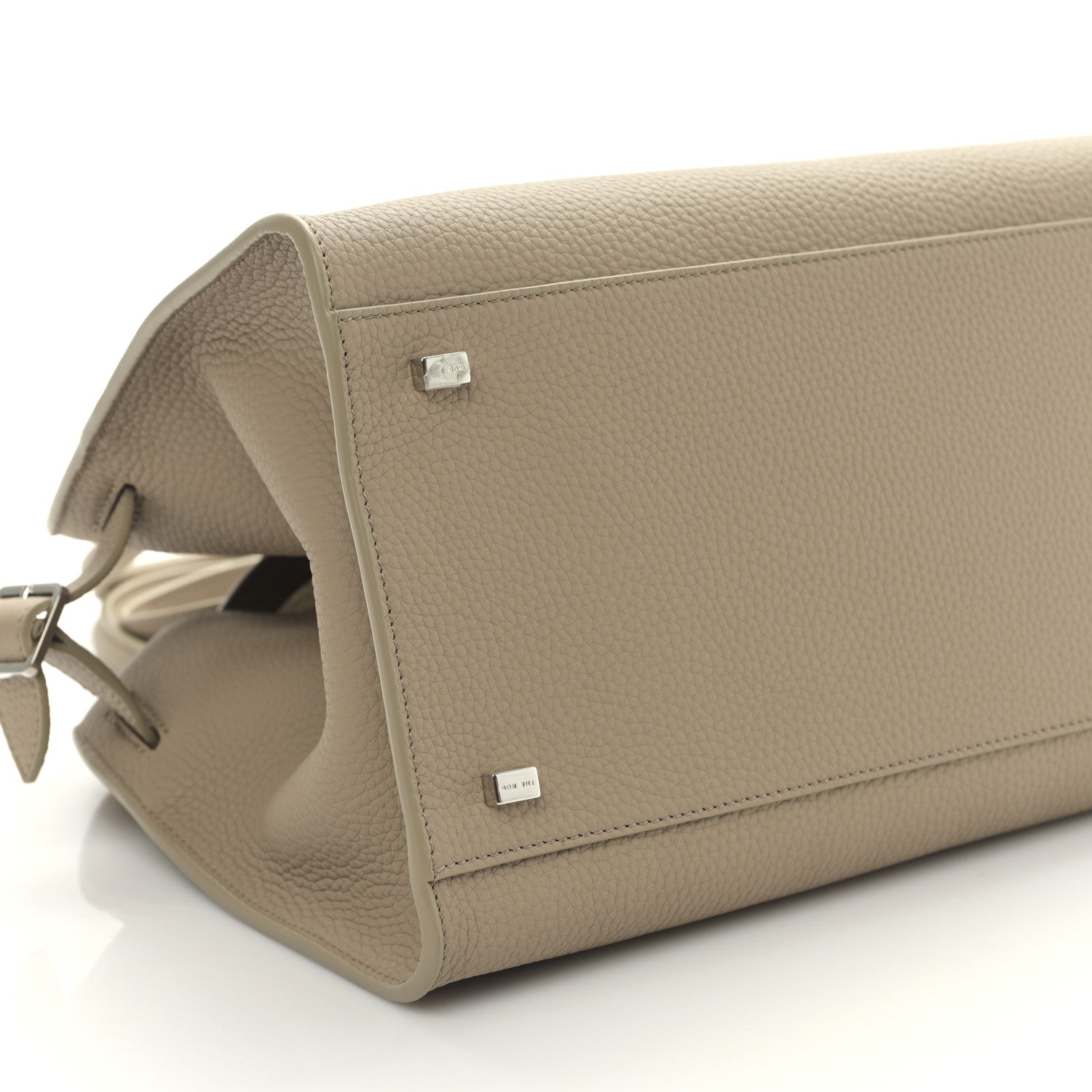 The Row Matte Grained Calfskin Soft Margaux 12 Dark Taupe 7 of 8