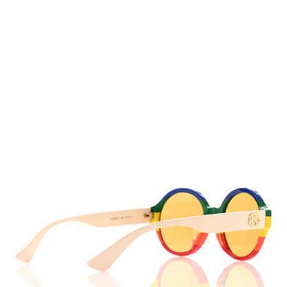 Gucci Round Web Sunglasses GG0280SA Light Beige Multicolor 4 of 7