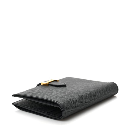 Hermes Epsom Bearn Compact Wallet Black 4 of 6