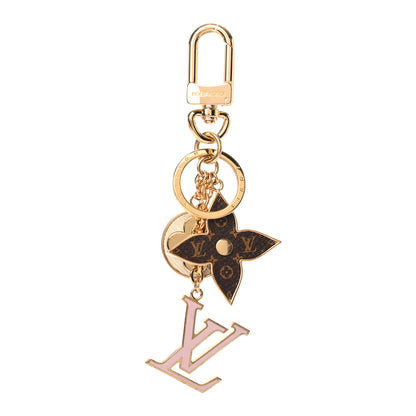 Louis Vuitton Metal Monogram Epi Spring Street Bag Charm Key Holder Gold 1 of 3