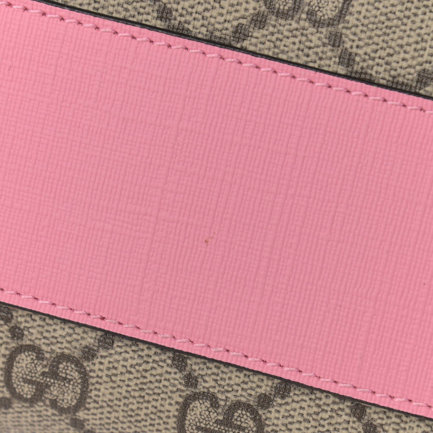 Gucci GG Supreme Monogram 3-D Strawberry Childrens Tote Beige Ebony Lotus Pink Fuxia Emerald 10 of 10