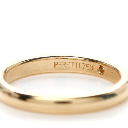 Tiffany 18K Yellow Gold Diamond Elsa Peretti Band Ring 53 6.25 4 of 5