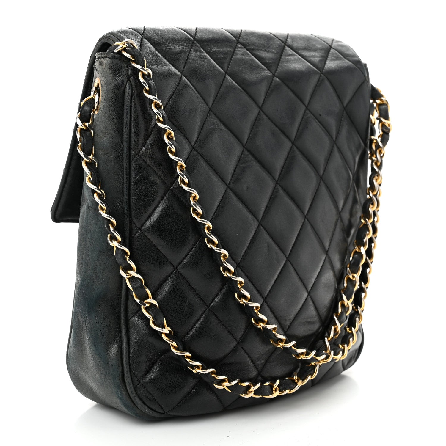Chanel Lambskin Quilted Mini Flap Shoulder Bag Black 3 of 13