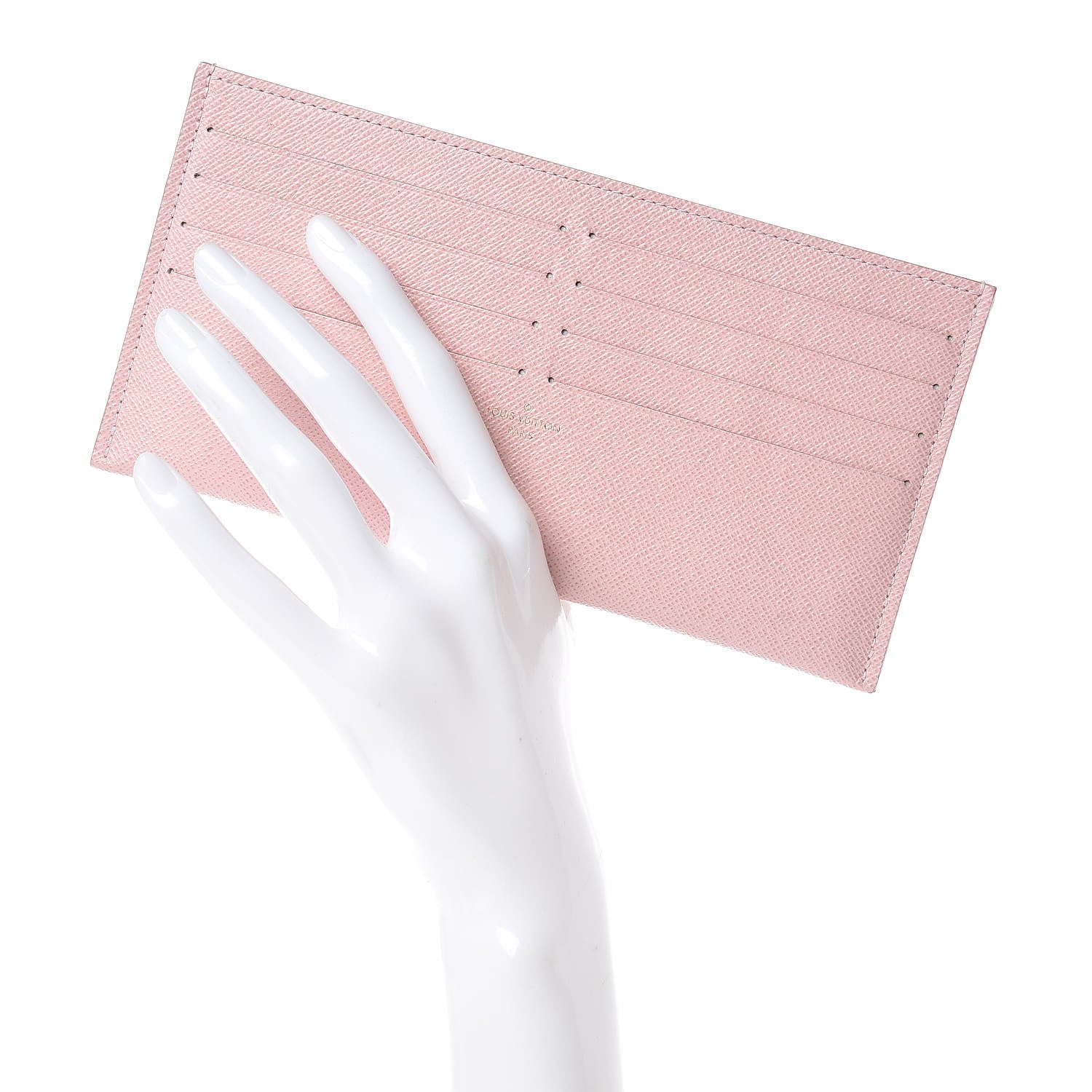 Louis Vuitton Calfskin Felicie Card Holder Insert Rose Ballerine 2 of 6