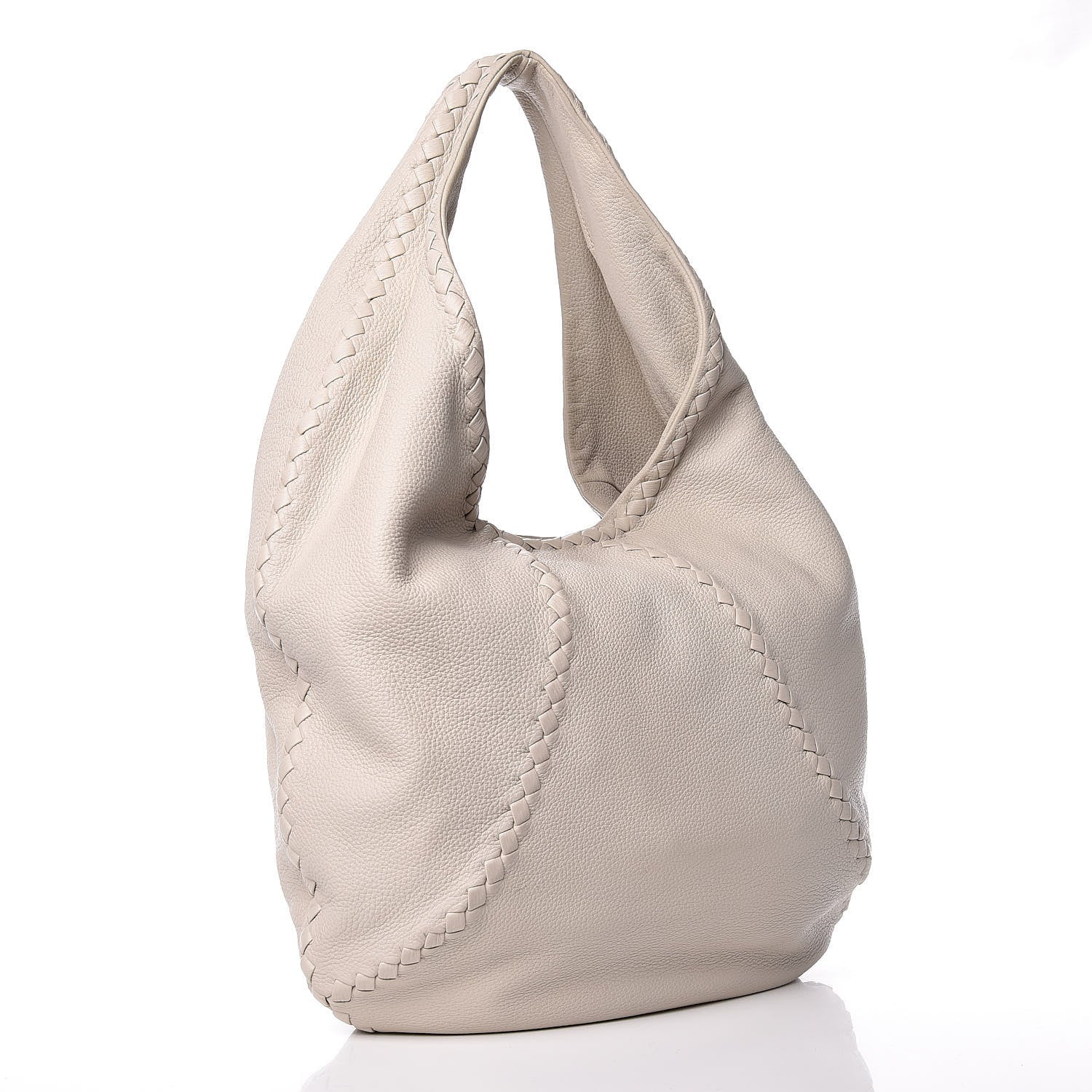Bottega Veneta Cervo Deerskin Large Hobo White 3 of 11