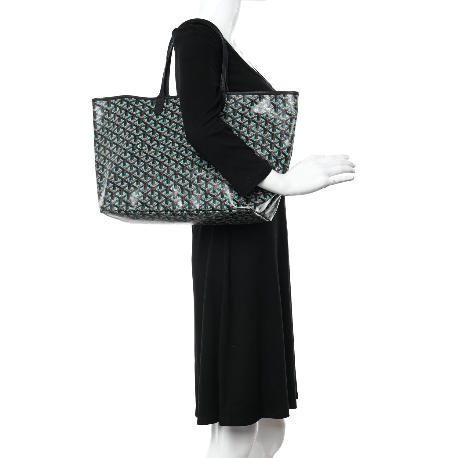 Goyard Goyardine Saint Louis Claire Voie PM Black Opaline 2 of 11