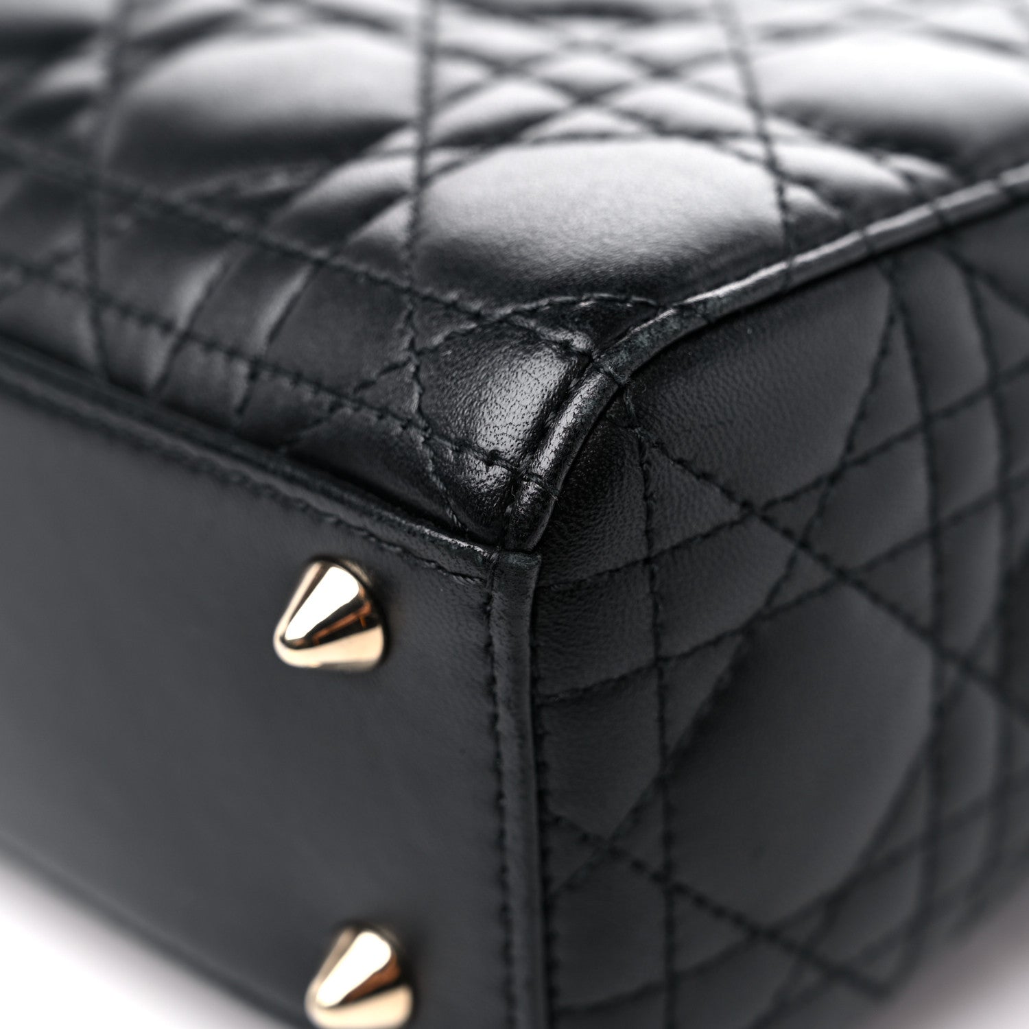 Christian Dior Lambskin Cannage Small My ABCDior Lady Dior Black 10 of 12
