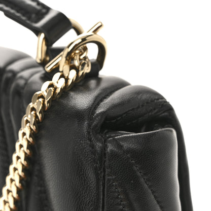 Gucci Lambskin Quilted Mini GG Milano Top Handle Shoulder Bag Black 12 of 12