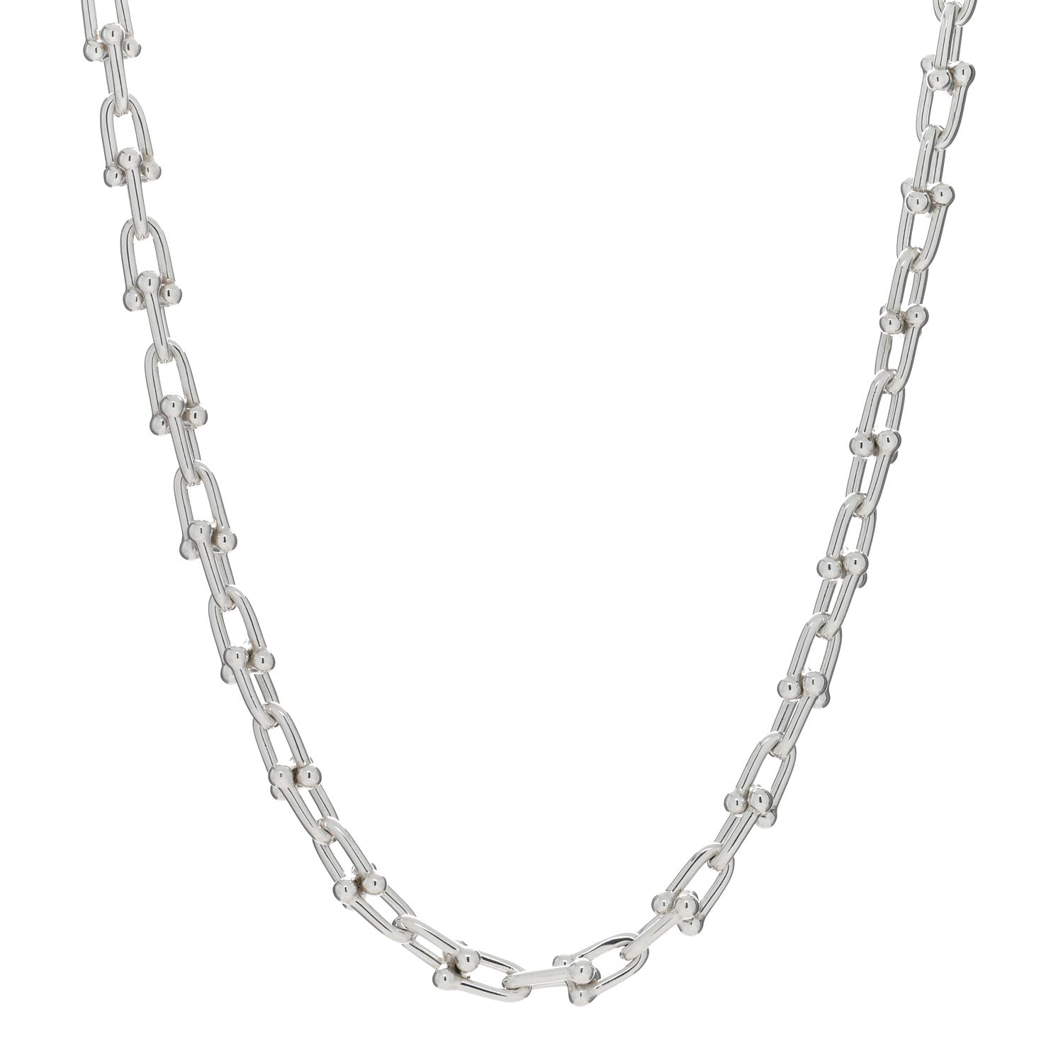 Tiffany Sterling Silver Small HardWear Link Necklace 1 of 4