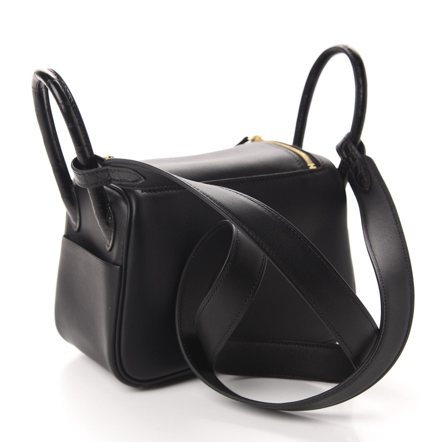 Hermes Swift Matte Alligator Mini Touch Lindy 20 Black 3 of 11