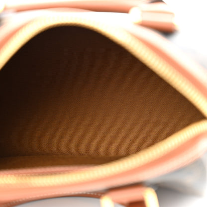Celine Triomphe Canvas Calfskin Small Boston Bag Tan 5 of 11