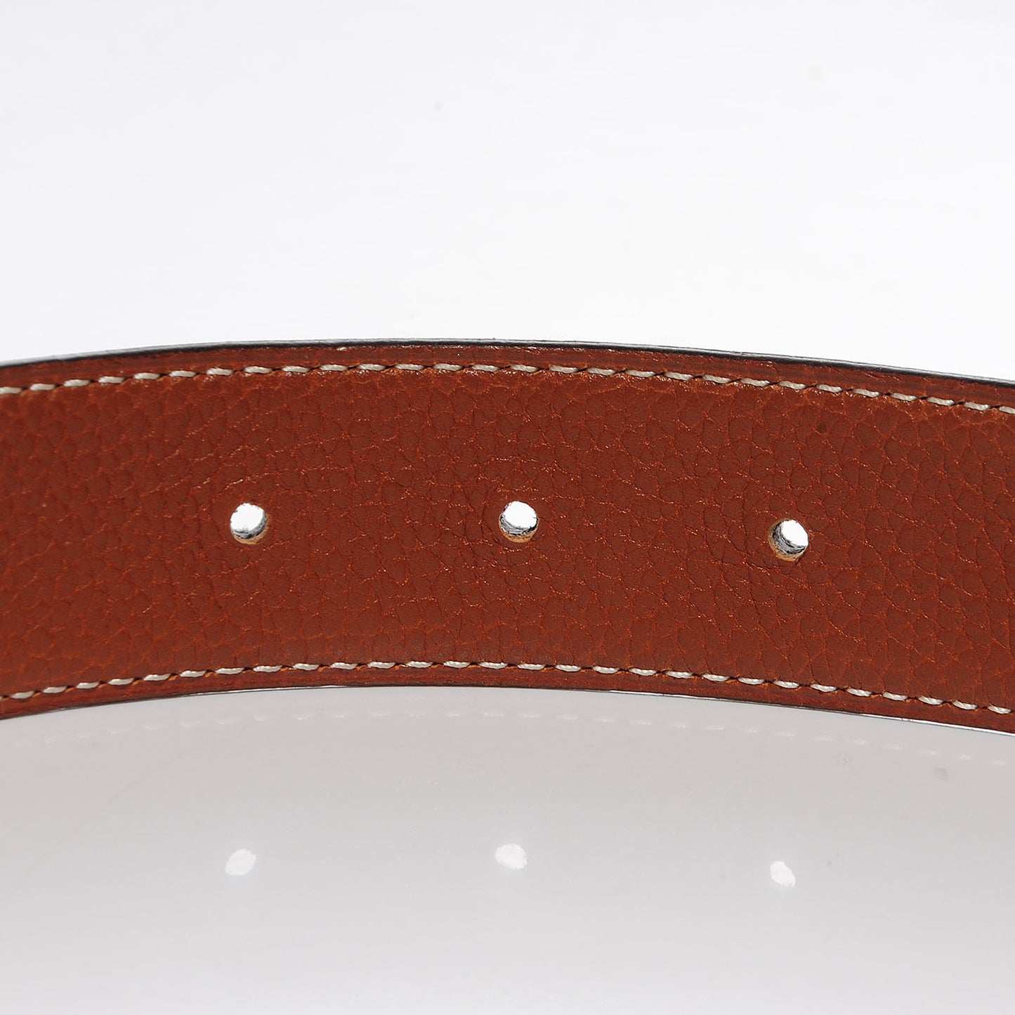 Box Togo Reversible Constance 32mm H Belt Strap 100 Black Gold