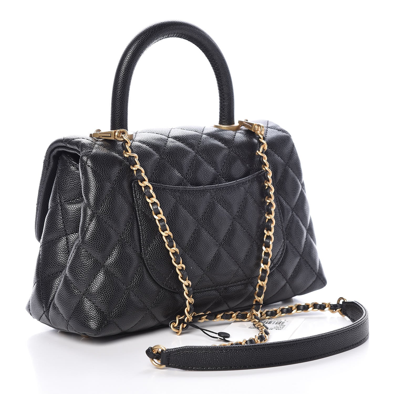 Chanel Caviar Quilted Mini Coco Handle Flap Black 3 of 10