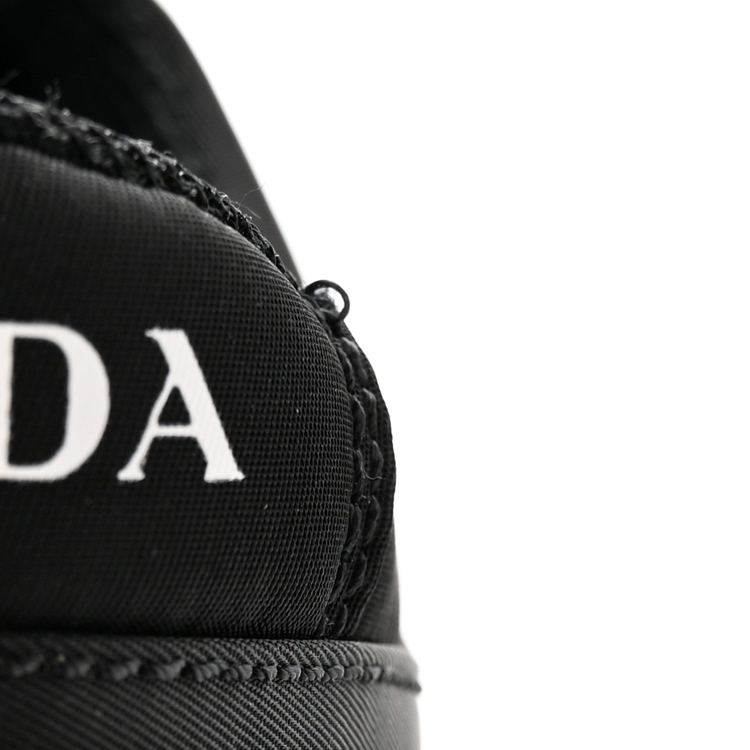 Prada Re-Nylon Triangle Logo Quilted Sneakers 38.5 Black 14 of 14