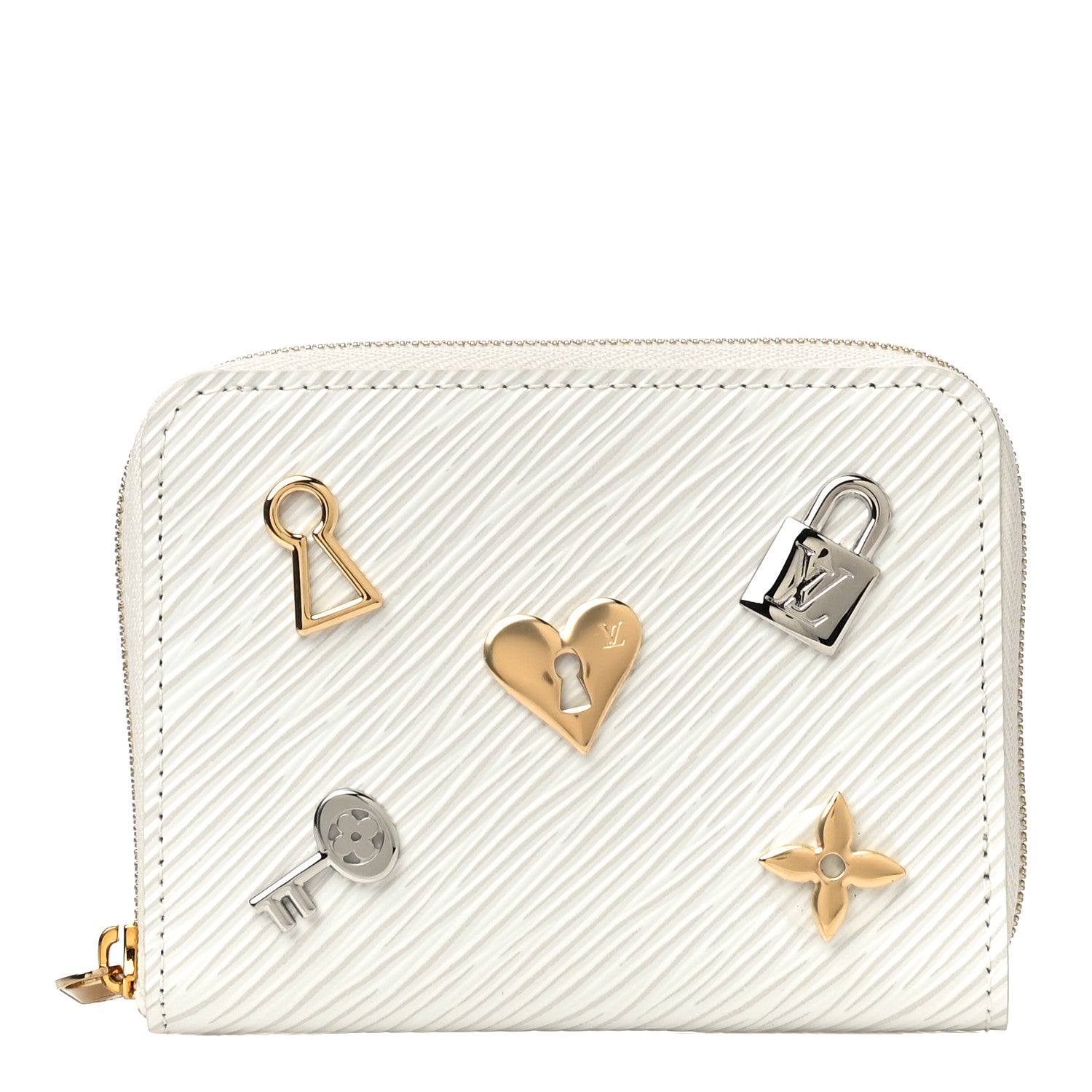 Louis Vuitton Epi Love Lock Zippy Coin Purse White 1 of 10