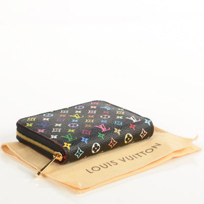 Louis Vuitton Monogram Multicolor Zippy Coin Purse Black Grenade 4 of 7