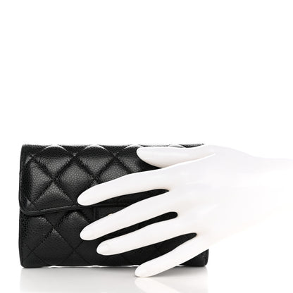 Chanel Caviar Quilted Medium Flap Wallet Black 2 of 11