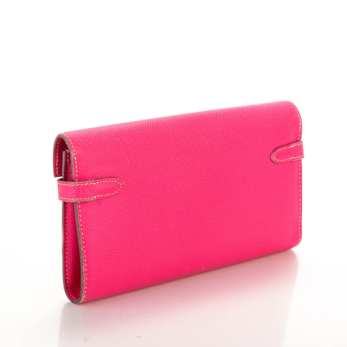 Epsom Kelly Longue Wallet Rose Tyrien