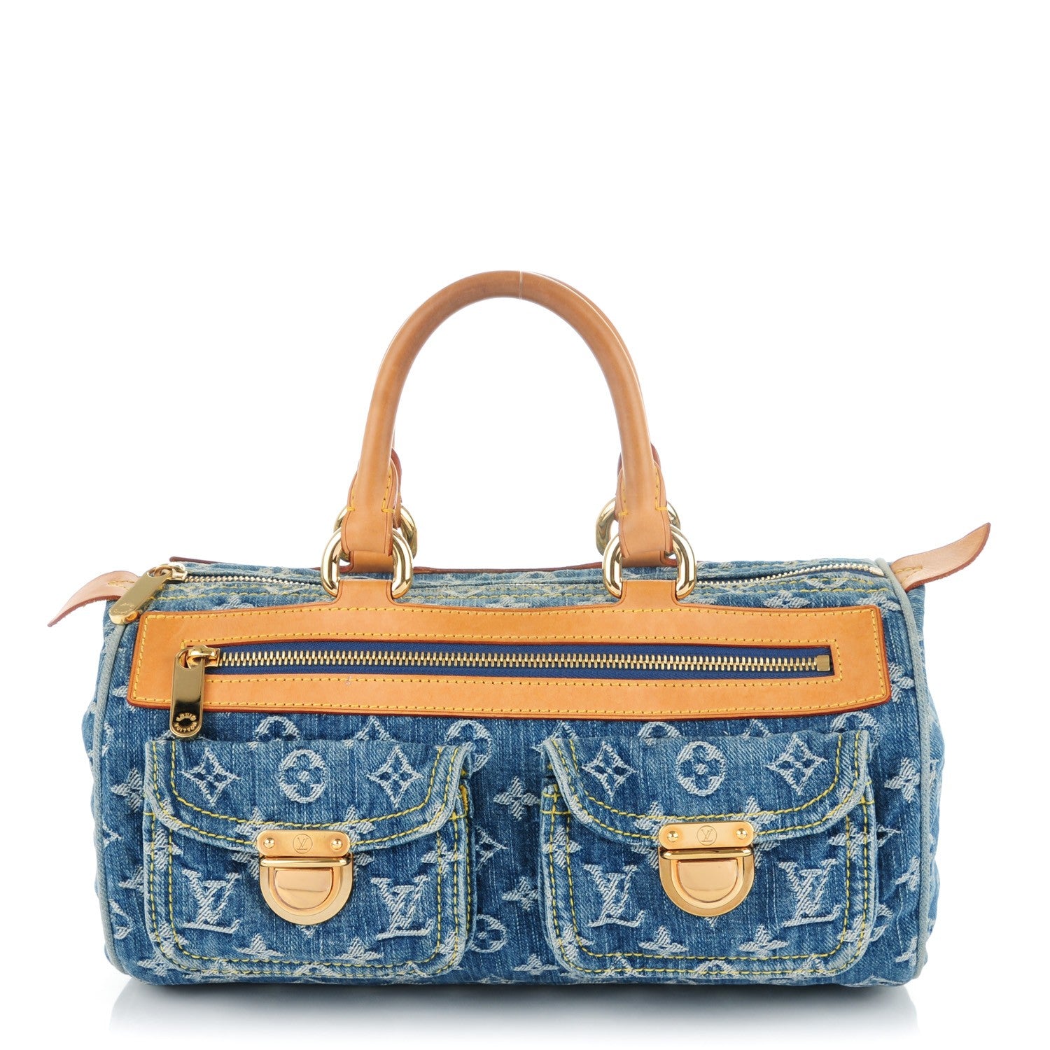 Louis Vuitton Monogram Denim Neo Speedy Blue 1 of 8