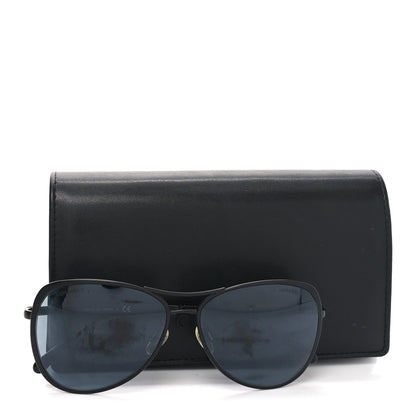 Chanel Pilot Summer Aviator Sunglasses 4223 Black 8 of 8