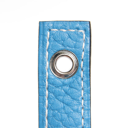 Hermes Taurillon Clemence Picotin Lock 18 PM Blue Jean 7 of 13
