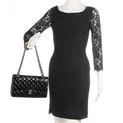 Chanel Patent Quilted Medium Double Flap Black 2 of 8
