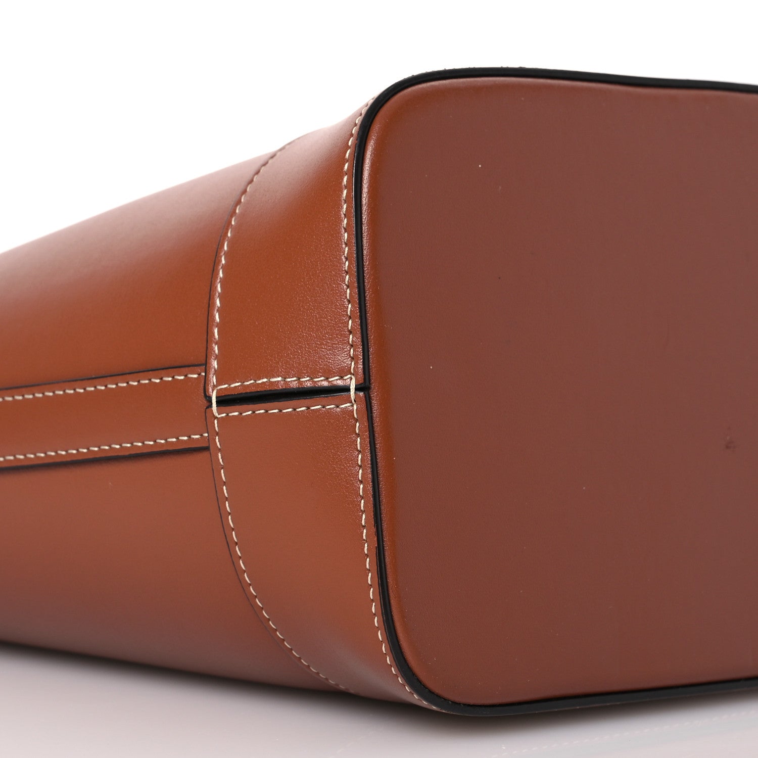 Celine Smooth Calfskin Small Cuir Triomphe Bucket Bag Tan 9 of 10