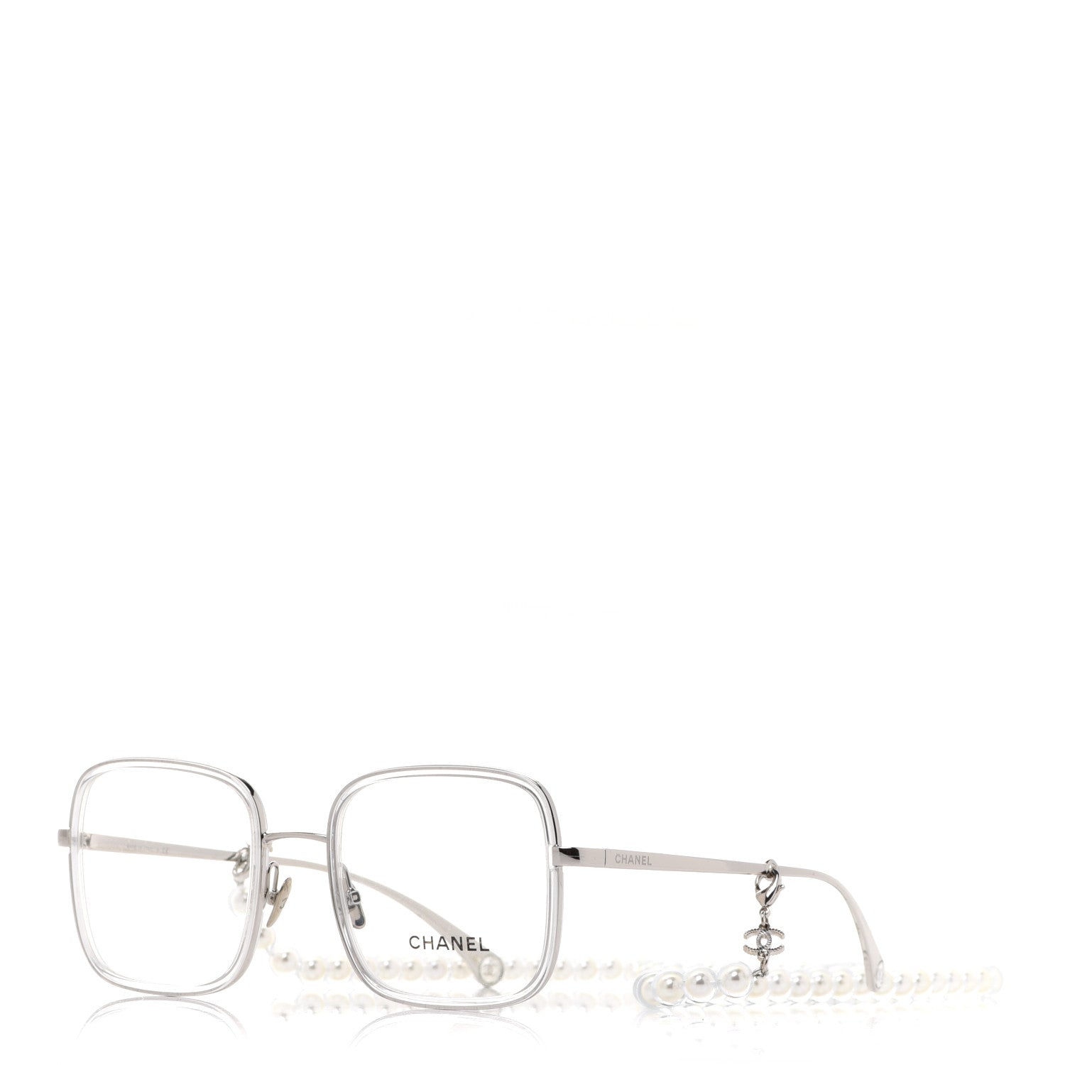 CHANEL 眼鏡 フレーム 2167-Q シルバー ハーフリム チェーン CHANEL シャネル シルバー オーバルメガネ チェーン付き 2487 - メルカリ
